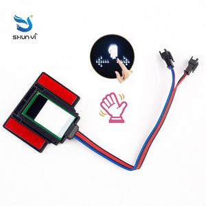 Single Color Three Color Hotel Bathroom Mirror Dimmer Switch Hand Sweep Touch Sensor Switch For Led Lights