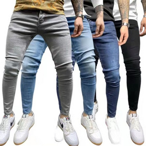 Factory Wholesale Good Quality Multi-pocket Leisure Pants Denim Jeans Skinny Jeans Men