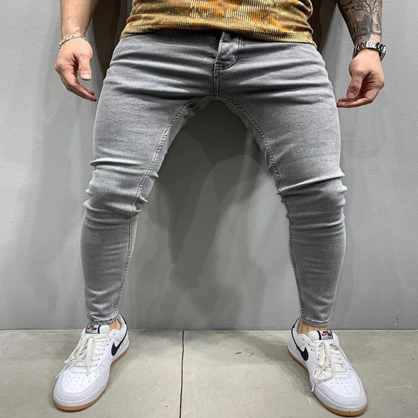 Factory Wholesale Good Quality Multi-pocket Leisure Pants Denim Jeans Skinny Jeans Men