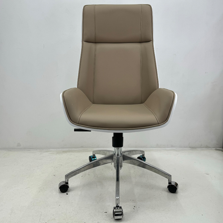 JA114 Foshan good quality modern 200kg swivel wooden bentwood plywood leather meeting room office visitor furniture and chair