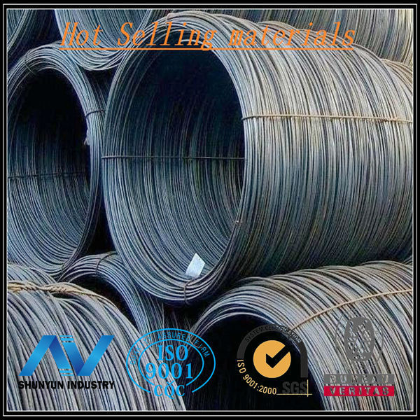 Hot rolled stainless galvanized steel wire coils rod in coils from scrap tires for the building use