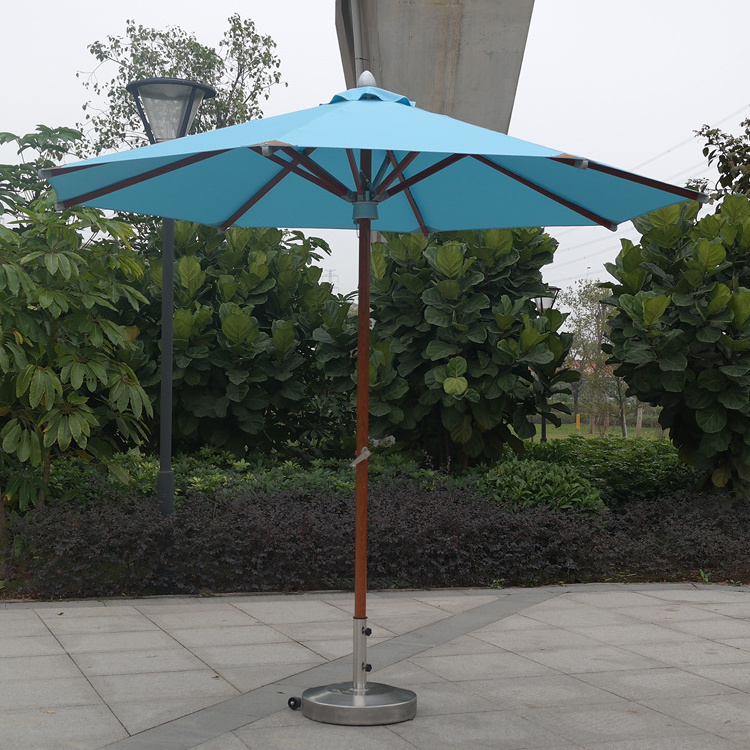 3*3M Advertising Outdoor Square Leisure Middle Post Umbrella Coffee Shop, Cafe, Restaurant Garden Umbrella