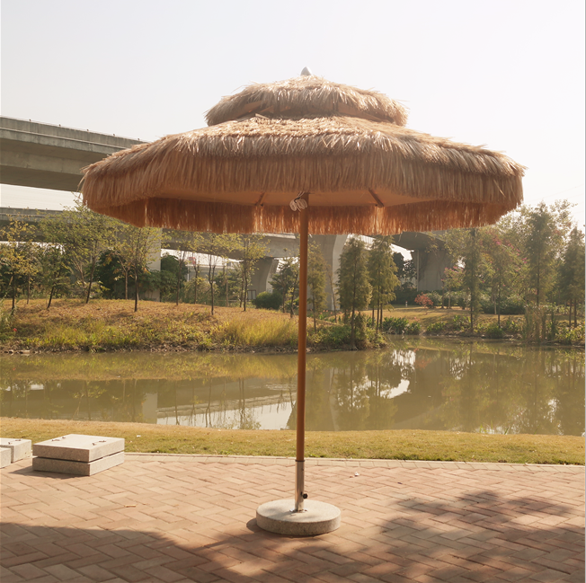 Factory new product Hawaii artificial reed beach thatched tiki umbrella