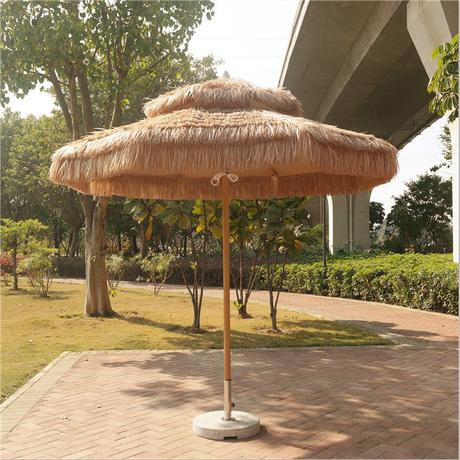 Factory new product Hawaii artificial reed beach thatched tiki umbrella