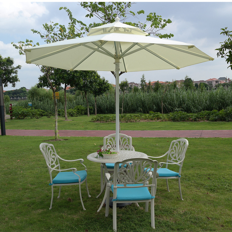 3*3M Advertising Outdoor Square Leisure Middle Post Umbrella Coffee Shop, Cafe, Restaurant Garden Umbrella