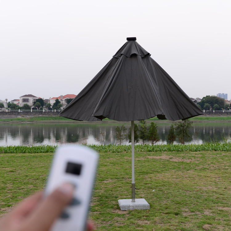 Chinese parasol outdoor remote control beach, garden,restaurant umbrella