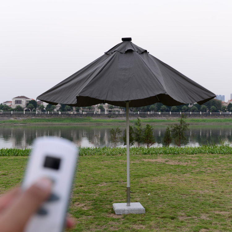 Chinese parasol outdoor remote control beach, garden,restaurant umbrella