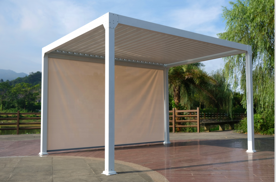 2020 hot sale prefabricated roof balcony aluminium pergola gazebo outdoor