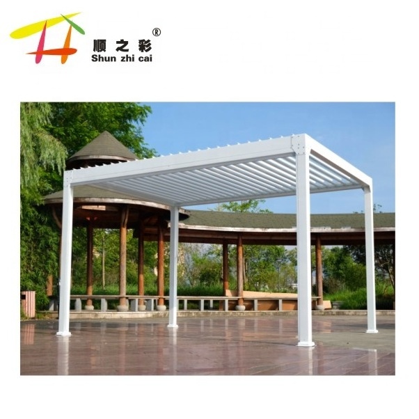 2020 hot sale prefabricated roof balcony aluminium pergola gazebo outdoor