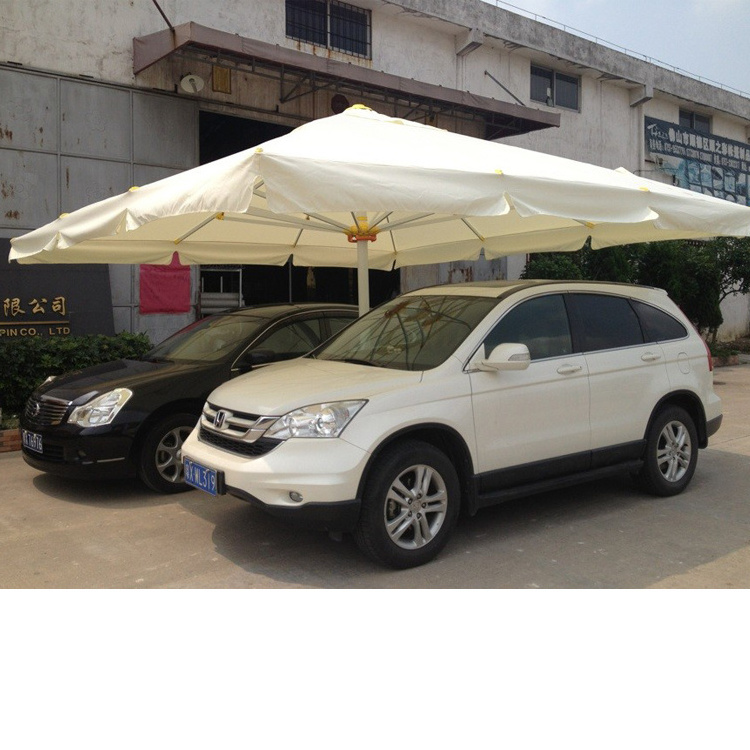 huge red bull outdoor beach restaurant umbrella