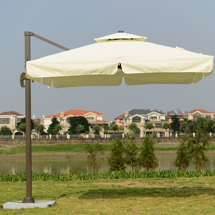 Hotel Sunshade Aluminum Rotatable Umbrella