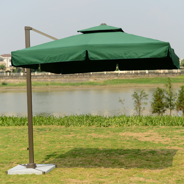 Hotel Sunshade Aluminum Rotatable Umbrella