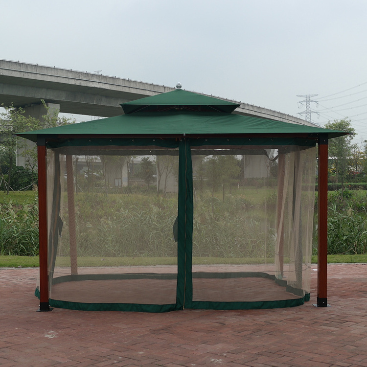 made in China any size garden wooden gazebo with sidewall