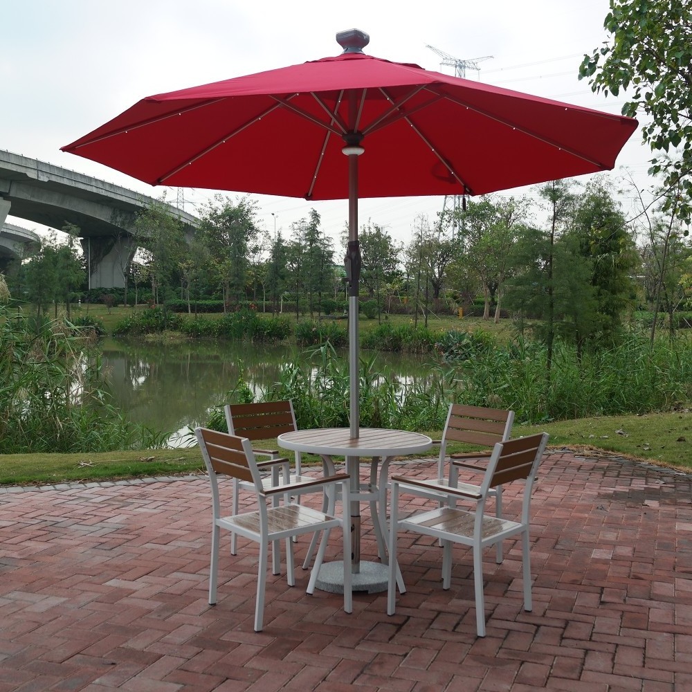 OEM wholesale solar umbrella solar beach umbrella with battery charger