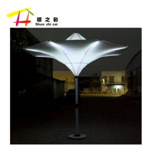 wholesale 8 ribs patio umbrella outdoor patio sun umbrella with LED light