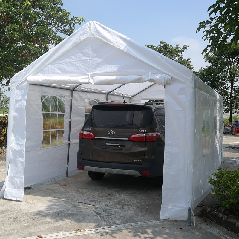 New design shade sail metal carport shades for 2 car parking