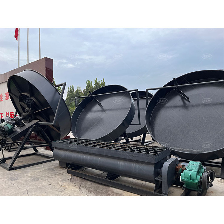 SZ-2000 Disc Pan Chicken Compost Organic Fertilizer Bentonite Carbon Charcoal Rapid Mixer Dry Granulator Pellet Machine