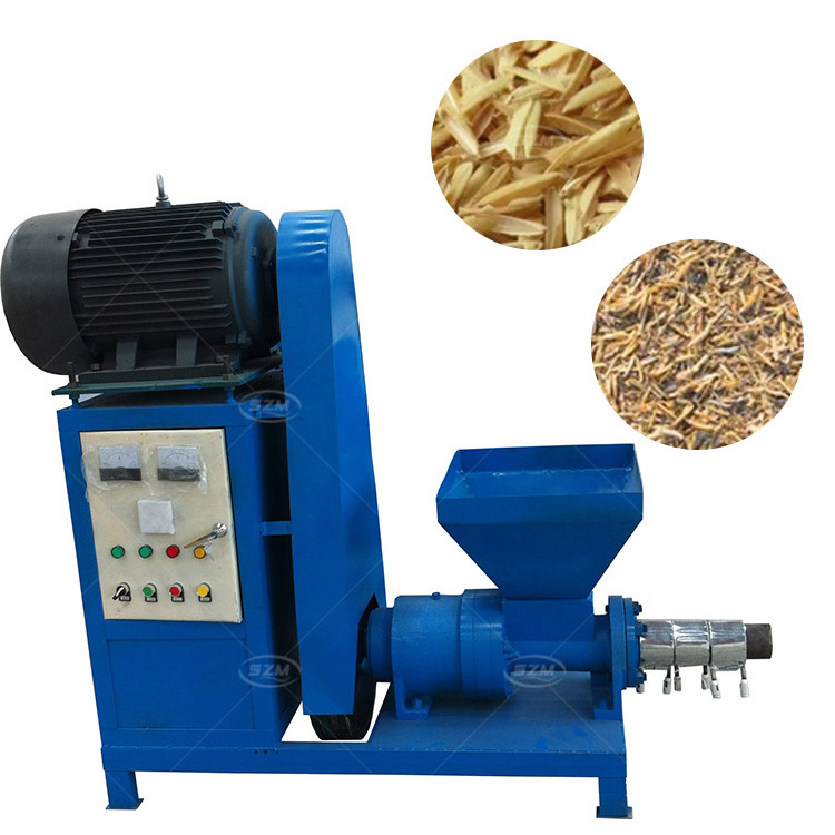 Charcoal/coal/coconut shell/sawdust/straw/rice husk rod shape briquettes Barbecue Coal rod extruder making pressing machine