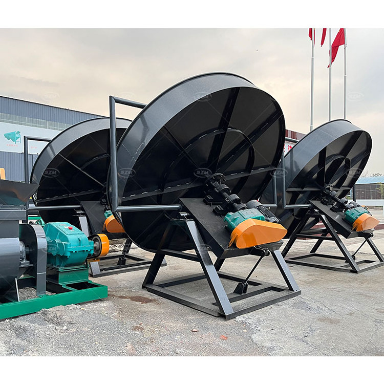 SZ-2000 Disc Pan Chicken Compost Organic Fertilizer Bentonite Carbon Charcoal Rapid Mixer Dry Granulator Pellet Machine