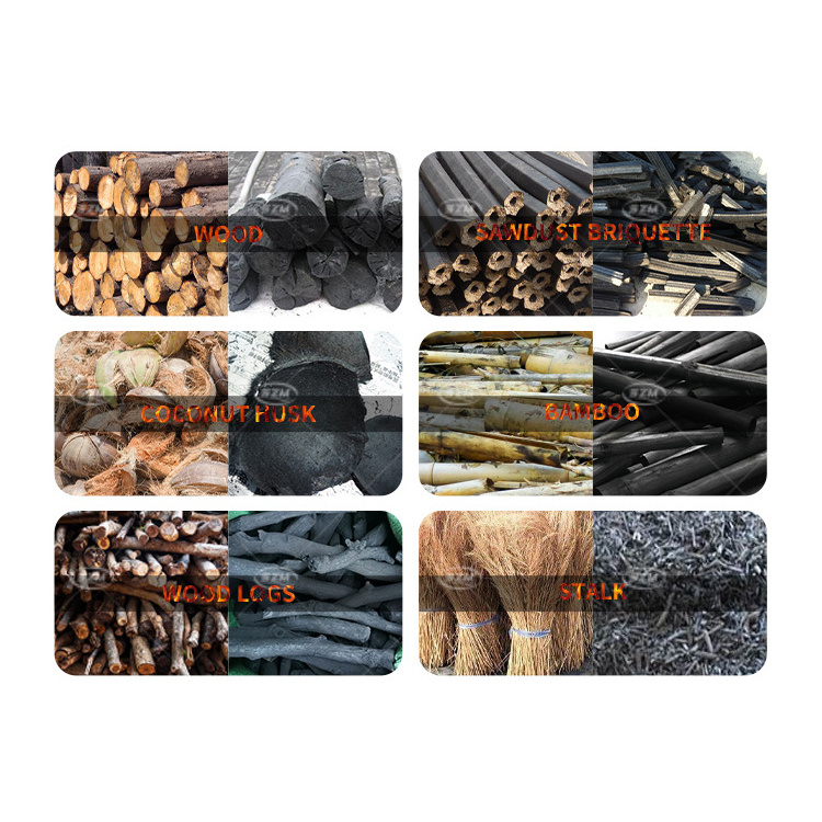 Non-smoke Charcoal Retort Kiln/ Biochar Stove Machine / Carbonization Furnace for Sale