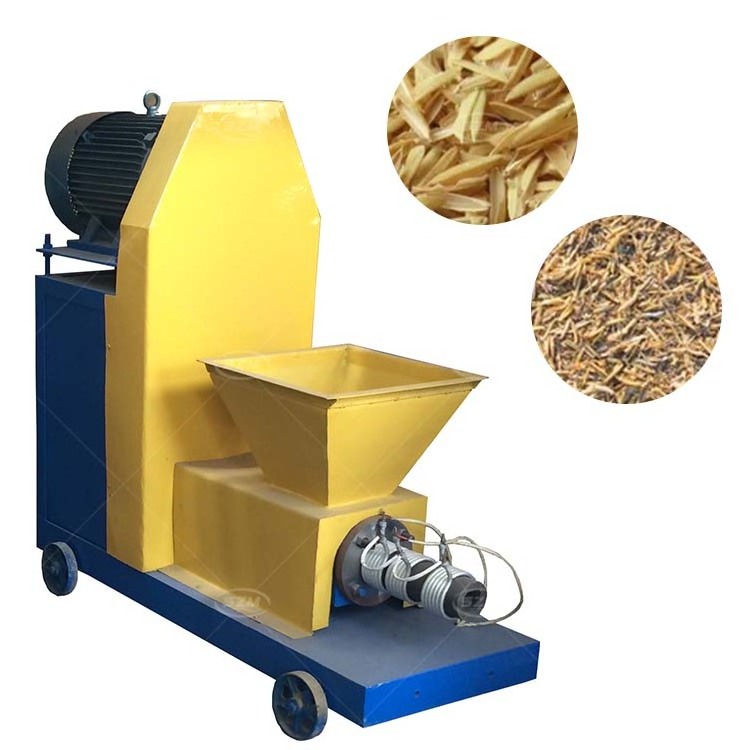 Charcoal/coal/coconut shell/sawdust/straw/rice husk rod shape briquettes Barbecue Coal rod extruder making pressing machine