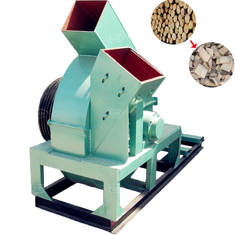 Diesel wood branch hammer mill crusher wood chipper hammer mill crusher mobile crusher Making Sawdust shaving machine