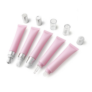 20ml 20g matte pink empty plastic tube cosmetics cream lip gloss tube packaging