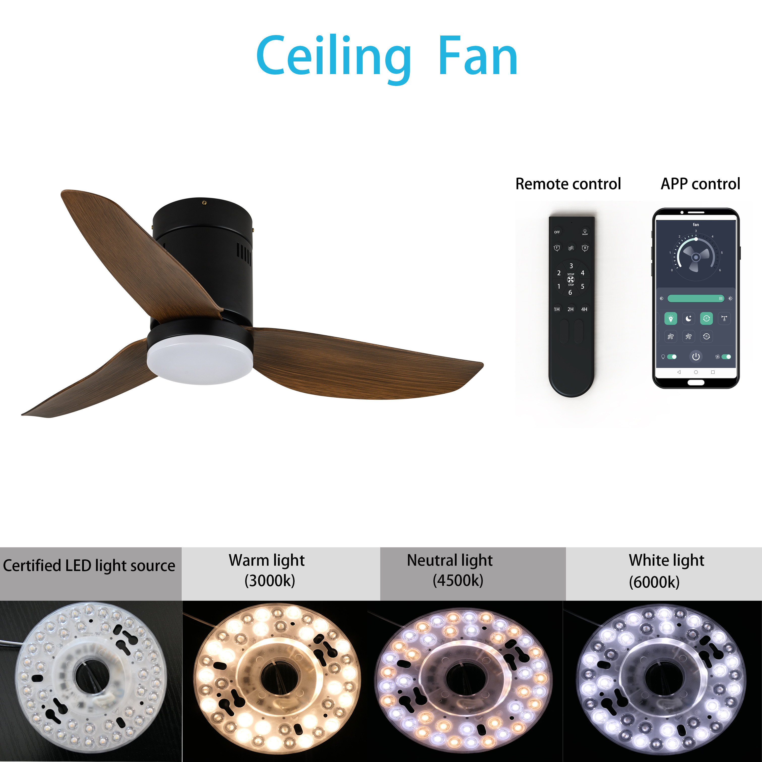 Fancy ceiling fan Modern sample 40inch silent white ABS blades remote control dc bldc chandelier fancy ceiling fans with lights