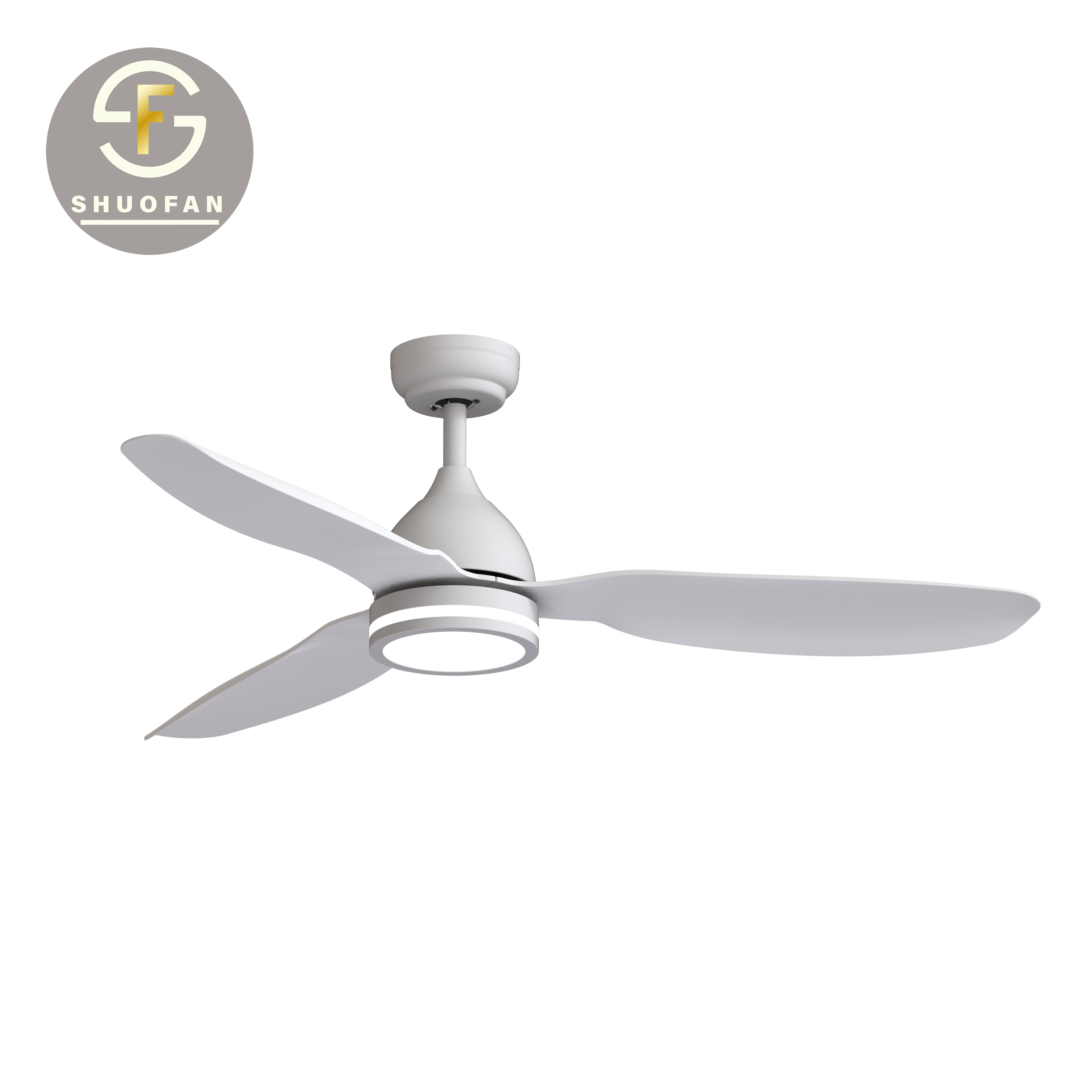 Luxury ceiling fans Factory Hot Selling 52inch ABS bldc led ceiling indoor fans with remote control with light