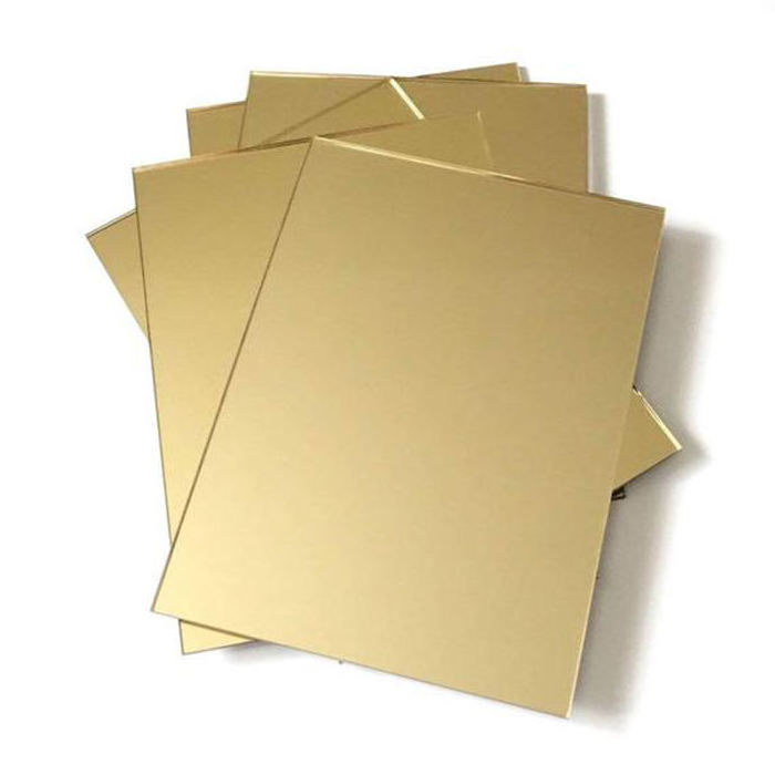 Shuohang Factory Different Thickness 1220*2440mm Gold Mirror Sheet Acrylic Sheet Plastic Acrylic PS Sheet for Sale