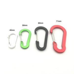 4cm 5cm 6cm 7cm gourd shape stainless steel wire gate aluminum carabiner