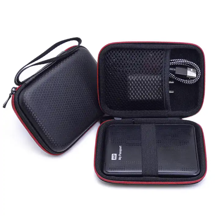 Custom 2.5inch mobile hard drive bag headphone data cable portable accessory storage box EVA hard disk case bag