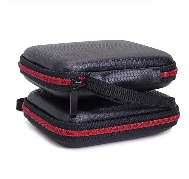 Custom 2.5inch mobile hard drive bag headphone data cable portable accessory storage box EVA hard disk case bag