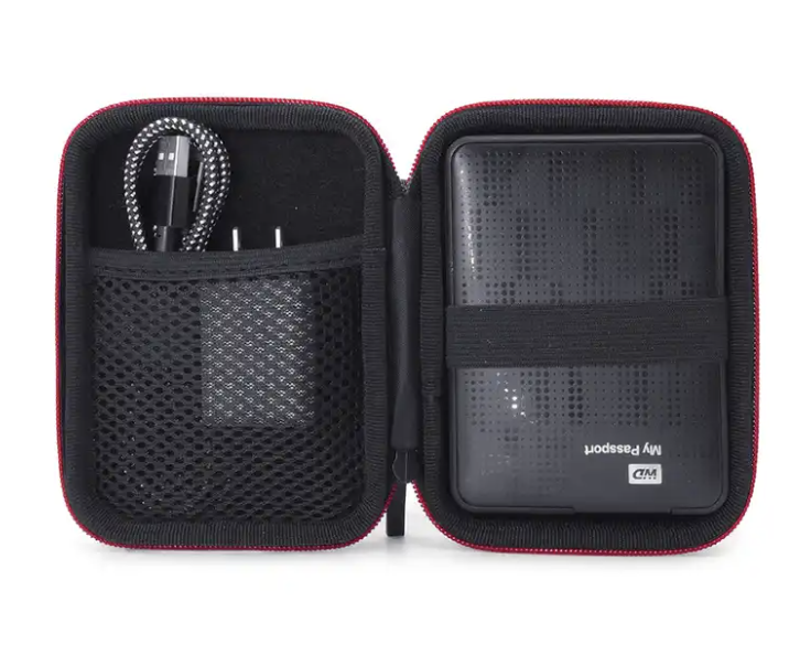 Custom 2.5inch mobile hard drive bag headphone data cable portable accessory storage box EVA hard disk case bag