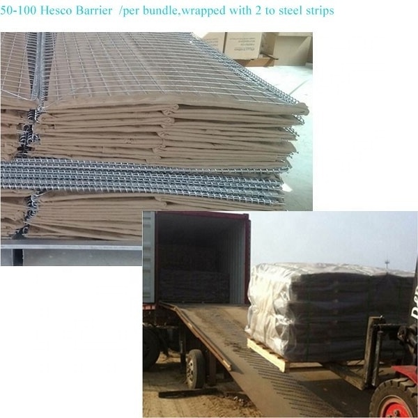 Cheap Price MIL 1mx1mx10m Hesco Bastion Wall Flood Protection Hesco Barrier for Sale