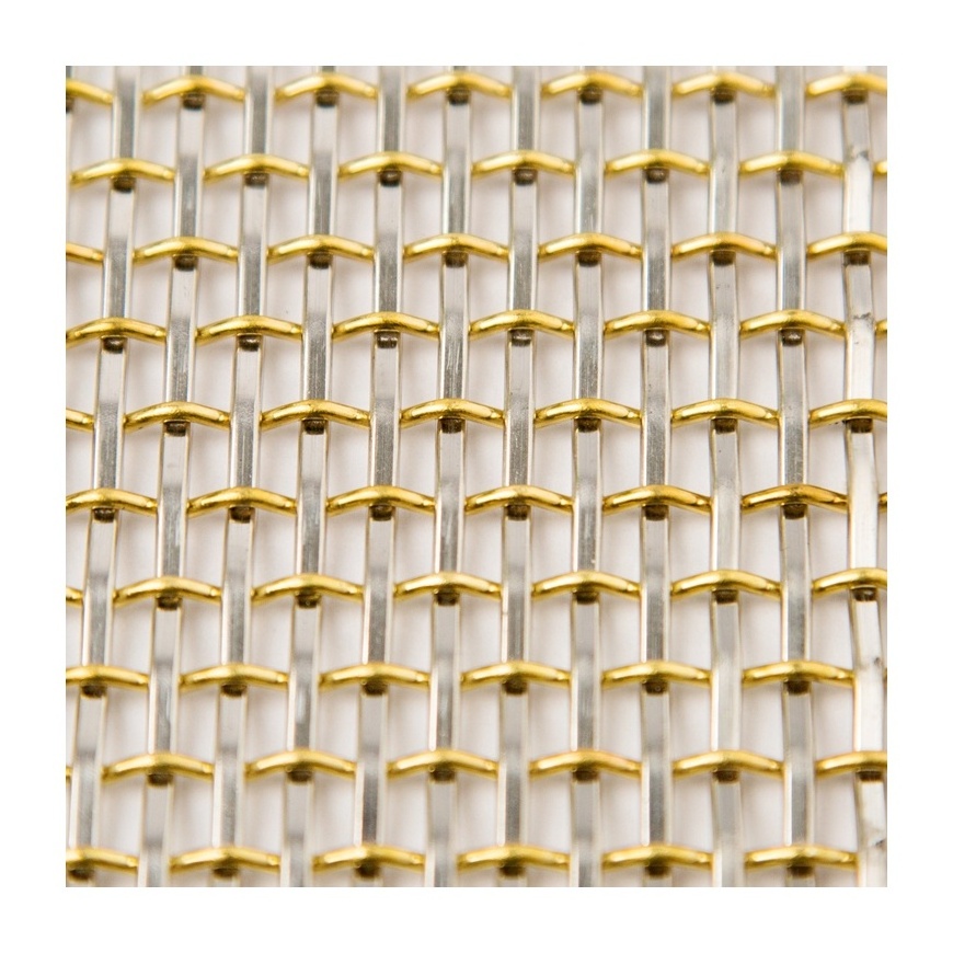 Architectural Woven Mesh For Decorative Ceiling Panel