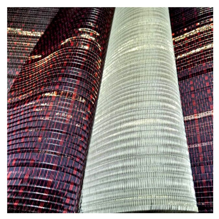 Woven Wire Mesh for Wallpaper Decorative Interior Luxury Woven Metal Fabric