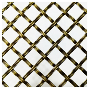 Stainless Steel Decorative Woven Wire Mesh For Metal Curtain Wall