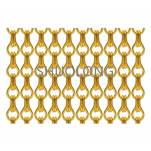 Metal Chain Link Fly Screen Mesh Door Curtain