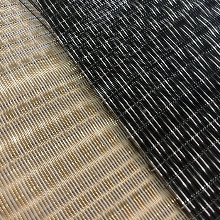 Wire Mesh Industry Custom Decorative Metallic Fabric Laminated Glass Tempered Art Waterproof Modern Wallpapers Copper 3m 0.9mm