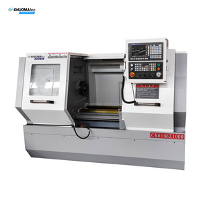 CK6166x1000mm GSK controller 4 auto tools 82mm spindle bore horizontal metal CNC lathe machine price