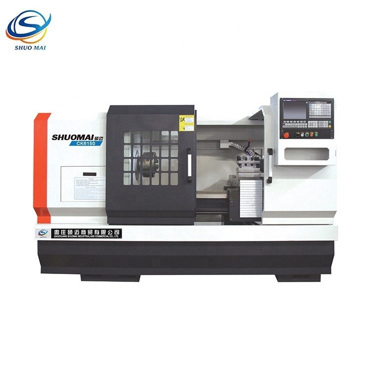 CK6150 high precision automatic horizontal metal CNC lathe cutting tools price