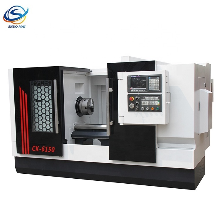 CK6150 high precision automatic horizontal metal CNC lathe cutting tools price