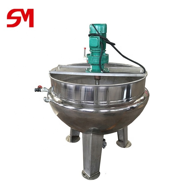 High Quality Food Hygiene Standards Gas Electric Heating Jacket Jacketed Kettle With Stirrer Mixer