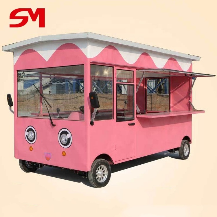 2016 popular long lifetime mobile food carts for coffee for donuts for sale