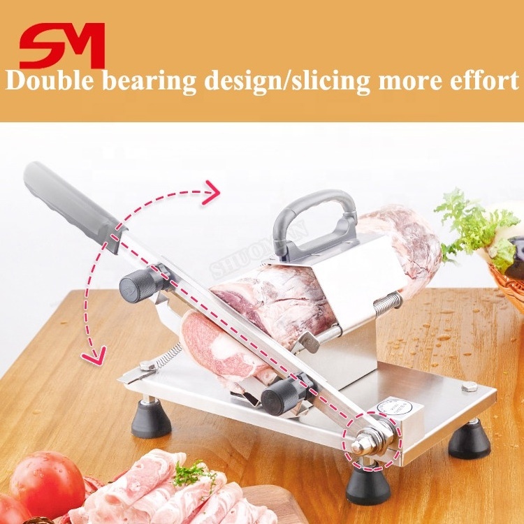 High Working Efficiency Manual Frozen Meat Slicer