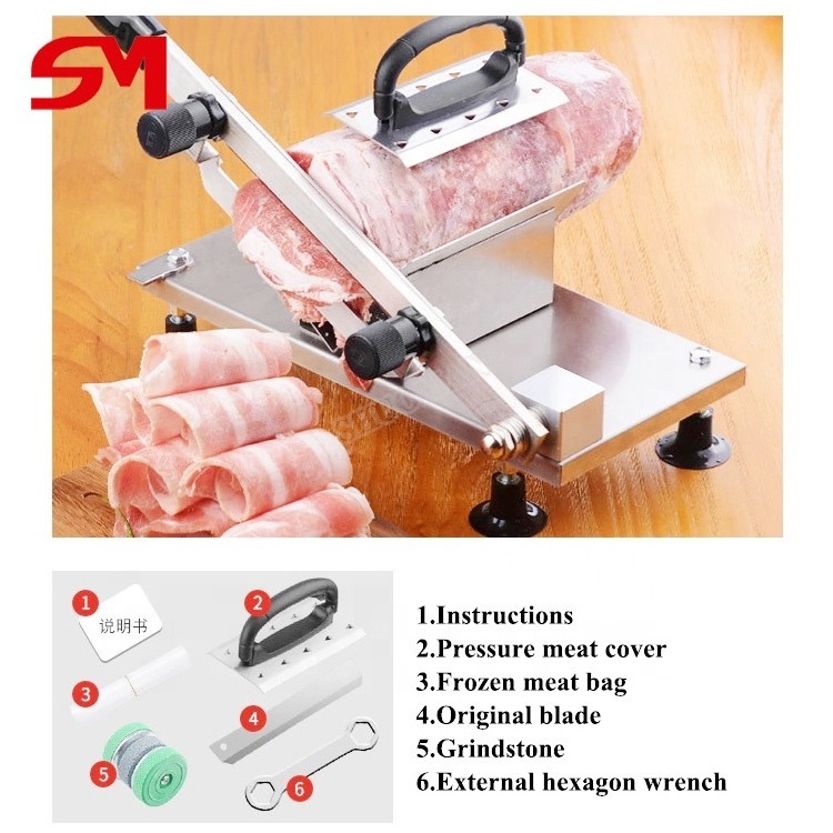 High Working Efficiency Manual Frozen Meat Slicer