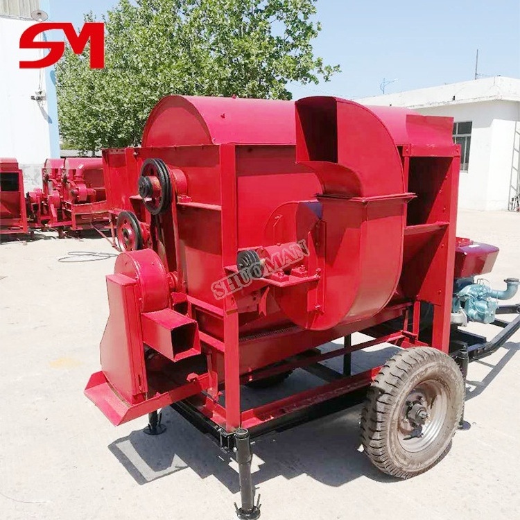 Perfect After-Sale Service Manual Electric Foot Powered Wheat Thresher Machine