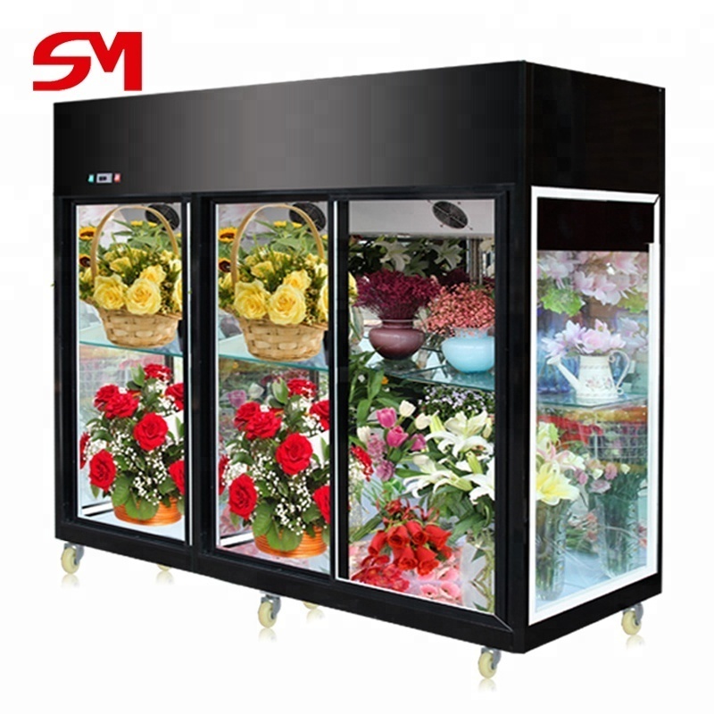 High capacity commercial flower refrigerator