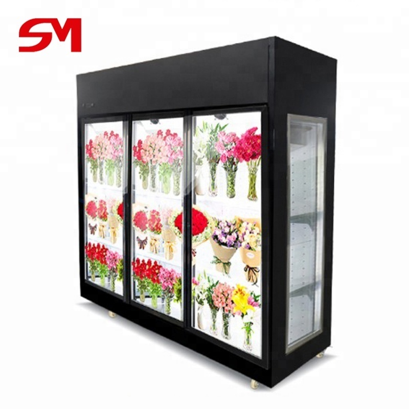 High capacity commercial flower refrigerator